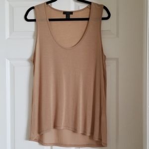 New J Crew beige lyocell tank top